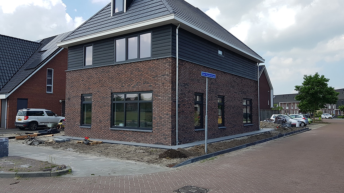 Nieuwbouwhuis nieuwe kozijnen