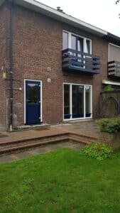 Nieuwe kozijnen op gevel
